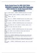 Study Guide Exam For MIS 3320 FINAL  2024&sol;2025 Complete Guide With Rationales 100&percnt; Verified A&plus; Grade Assured&excl;&excl;&excl;&excl;New Latest Update&excl;&excl;&excl;&excl;&excl;&excl;