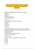 LUTZ NUTRITION &lpar;VOL8&rpar; END OF CHAPTER 2&comma;3&comma;8&comma; AND 9 QUESTIONS AND VERIFIED ANSWERS