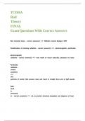 TCDHA Rad Theory FINAL Exam Questions With Correct Answers&period;
