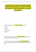 LMR GEORGETTE&rsquo;S PMHNP CERTIFICATION NEWEST UPDATE 2025-2026 EXAM WITH ACTUAL QUESTIONS AND CORRECT VERIFIED ANSWERS&sol;WELL ANALYSED ALL GRADED A&plus;