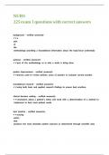 NURS 225 exam 1 questions with correct answers