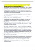 NJ HEALTH AND ACCIDENT MAIN EXAMINATION TEST QUESTIONS AND ANSWERS GRADED A&plus;&plus;