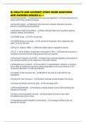 NJ HEALTH AND ACCIDENT STUDY GUIDE QUESTIONS AND ANSWERS GRADED A&plus;&plus;
