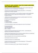 NJ HEALTH AND ACCIDENT PRACTICE EXAMS QUESTIONS AND ANSWERS GRADED A&plus;&plus;