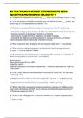 NJ HEALTH AND ACCIDENT COMPREHENSIVE EXAM QUESTIONS AND ANSWERS GRADED A&plus;&plus;