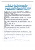 South Carolina Life Insurance Exam  &lpar;Questions And Answers&rpar; 2025 Updated Complete Guide With Rationales 100&percnt; Verified A&plus; Grade Assured&excl;&excl;&excl;&excl;New Latest Update&excl;&excl;&excl;&excl;&excl;&excl;