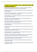 NJ HEALTH AND ACCIDENT FINAL PAPER QUESTIONS AND ANSWERS GRADED A&plus;&plus;