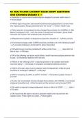 NJ HEALTH AND ACCIDENT EXAM SCRIPT QUESTIONS AND ANSWERS GRADED A&plus;&plus;