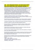 LDR - 302S ORGANIZATIONAL CULTURE EXAM SCRIPT 2025&sol;2026 QUESTIONS AND ANSWERS GRADED A&plus;&plus;