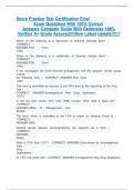 Socra Practice Test Certification Final  Exam Questions With 100&percnt; Correct  Answers Complete Guide With Rationales 100&percnt; Verified A&plus; Grade Assured&excl;&excl;&excl;&excl;New Latest Update&excl;&excl;&excl;&excl;&excl;&excl;