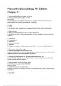 Prescott-s Microbiology 7th Edition Chapter 31 questions and answers