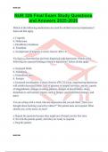 NUR 326 Final Exam Study Questions and Answers 2025-2026