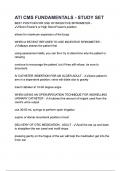 ATI CMS FUNDAMENTALS - STUDY SET 2024 NEWEST ACTUAL EXAM QUESTIONS AND CORRECT