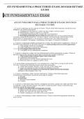 ATI FUNDAMENTALS PROCTORED EXAM 2019-2020 RETAKE GUIDE