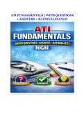 ATI Fundamentals Proctored Exam Final Version with NGN 2023&ndash;2027 &ndash; ATI RN Test Bank with Practice Questions&comma; Answers&comma; and Rationales
