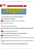 NR 566&sol; NR566 Final Exam Study Guide Qs & Ans &lpar;Latest 2025 &sol; 2026&rpar;&colon; Advanced Pharmacology for Care of the Family &lpar;Verified Answers&rpar;