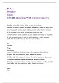 BOG Practice Exam &ndash; FACHE Questions With Correct Answers 