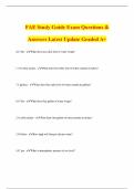 FAE Study Guide Exam Questions & Answers Latest Update Graded A&plus; 62&period;5 lbs - What does one cubic foot of water weigh&quest;