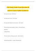FAE Bundled Exam Questions & Answers Latest Update Graded A&plus;