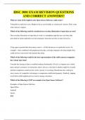 IDSC 3001 EXAM REVISION QUESTIONS AND CORRECT ANSWERS