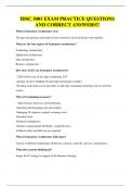 IDSC 3001 EXAM PRACTICE QUESTIONS AND CORRECT ANSWERS&excl;