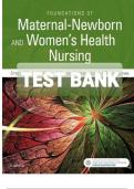 Test Bank - Foundations of Maternal-Newborn and Women&rsquo;s Health Nursing 7th Edition by Sharon Smith Murray