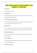 IDSC 3001 MOCK EXAM QUESTIONS AND CORRECT ANSWERS