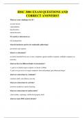 IDSC 3001 EXAM QUESTIONS AND CORRECT ANSWERS