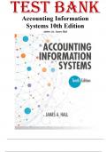 Test Bank for Accounting Information Systems, 10th Edition by Hall