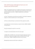 WGU C483 Principles of Management Exam2&comma;3&comma;4&comma;5 &vert;44 Questions with Verified Answers&comma;100&percnt;CORRECT