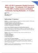2025 ATI RN Community Health Proctored Retake Exam – 70 Authentic NGN Questions with 100% Verified Answers & Detailed Community Nursing Rationales | A+ Graded