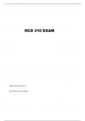 HCD 310 MODULE 3 QUESTIONS AND VERIFIED ANSWERS