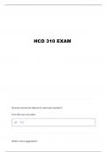 HCD 310 FINAL QUESTIONS AND VERIFIED ANSWERS