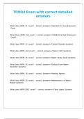 Missed questions in TFM04 all with accurate detailed answers 