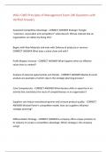 WGU C483 Principles of Management Exam 240 Questions with  Verified Answers &comma;100&percnt;CORRECT