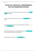AZ ROC KB-1 EXAM 2025 &vert; COMPREHENSIVE Q&A FOR GUARANTEED SUCCESS