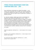 TFM01 TEXAS INSURANCE CODE SUB CHAPTER 6001&period;053 - &period;203 