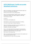 ILTS 290 Exam 3 with accurate detailed solutions