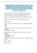 SABALAUSKI Air Assault School Phase 1 Final Test Exam  Questions And Correct Answers &lpar;Verified Answers&rpar; Plus Rationales 2025 Q&A &vert; Instant Download Pdf