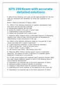 ILTS 290 Exam with accurate detailed solutions