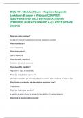 BIOD 101 Module 3 Exam - Requires Responds  Lockdown Browser &plus; Webcam COMPLETE  QUESTIONS AND WELL DETAILED ANSWERS  &lpar;VERIFIED&rpar; &vert;ALREADY GRADED A&plus;&vert;&vert;LATEST UPDATE  2025&sol;26