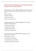 WGU Principles of Management Pre-Assessment 48 Questions with Verified Answers&comma;100&percnt;CORRECT
