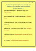 PHLEBOTOMY CERTIFICATION EXAM 2025&sol;2026 WITH COMPLETE QUESTIONS AND VERIFIED ANSWERS &vert;ALREADY GRADED A&plus;&vert;