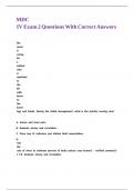 MDC IV Exam 2 Questions With Correct Answers&period;