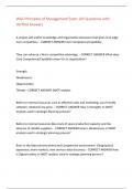 WGU Principles of Management Exam 145 Questions with Verified Answers&comma;100&percnt;CORRECT
