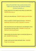 MEDCA PHLEBOTOMY FINAL EXAM 2025&sol;2026 WITH COMPLETE QUESTIONS AND VERIFIED ANSWERS &vert;ALREADY GRADED A&plus;&vert;