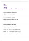 Fire Officer Florida State Test Questions With Correct Answers&period;