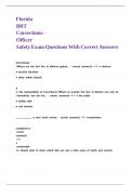 Florida BRT Corrections - Officer Safety Exam Questions With Correct Answers&period;