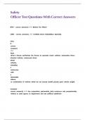 Safety Officer Test Questions With Correct Answers&period;