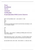 Texas Roadhouse Server Assistant Verification Exam Questions With Correct Answers&period;